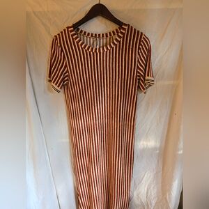 Scotch and Soda Poolside Striped Terrycloth Midi Dress size Small